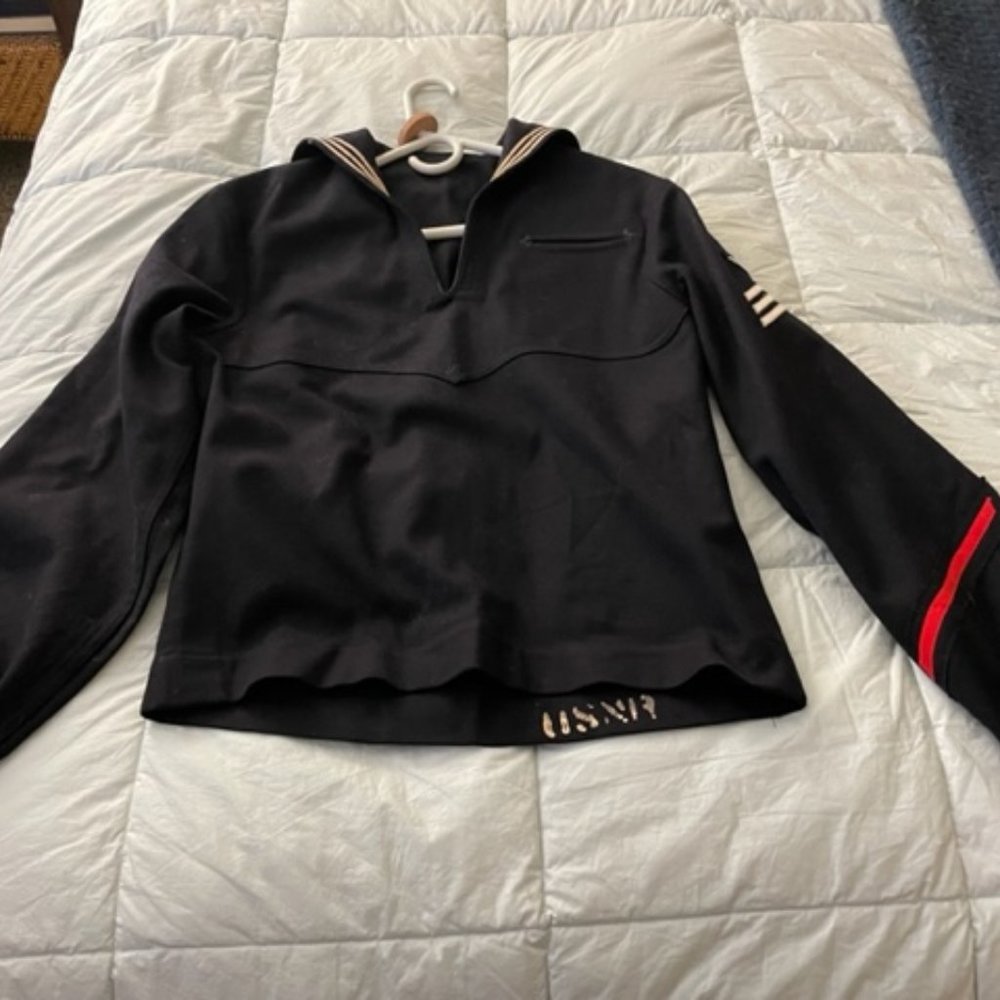 ANTIQUE NAVY WOOL UNIFORM TOP